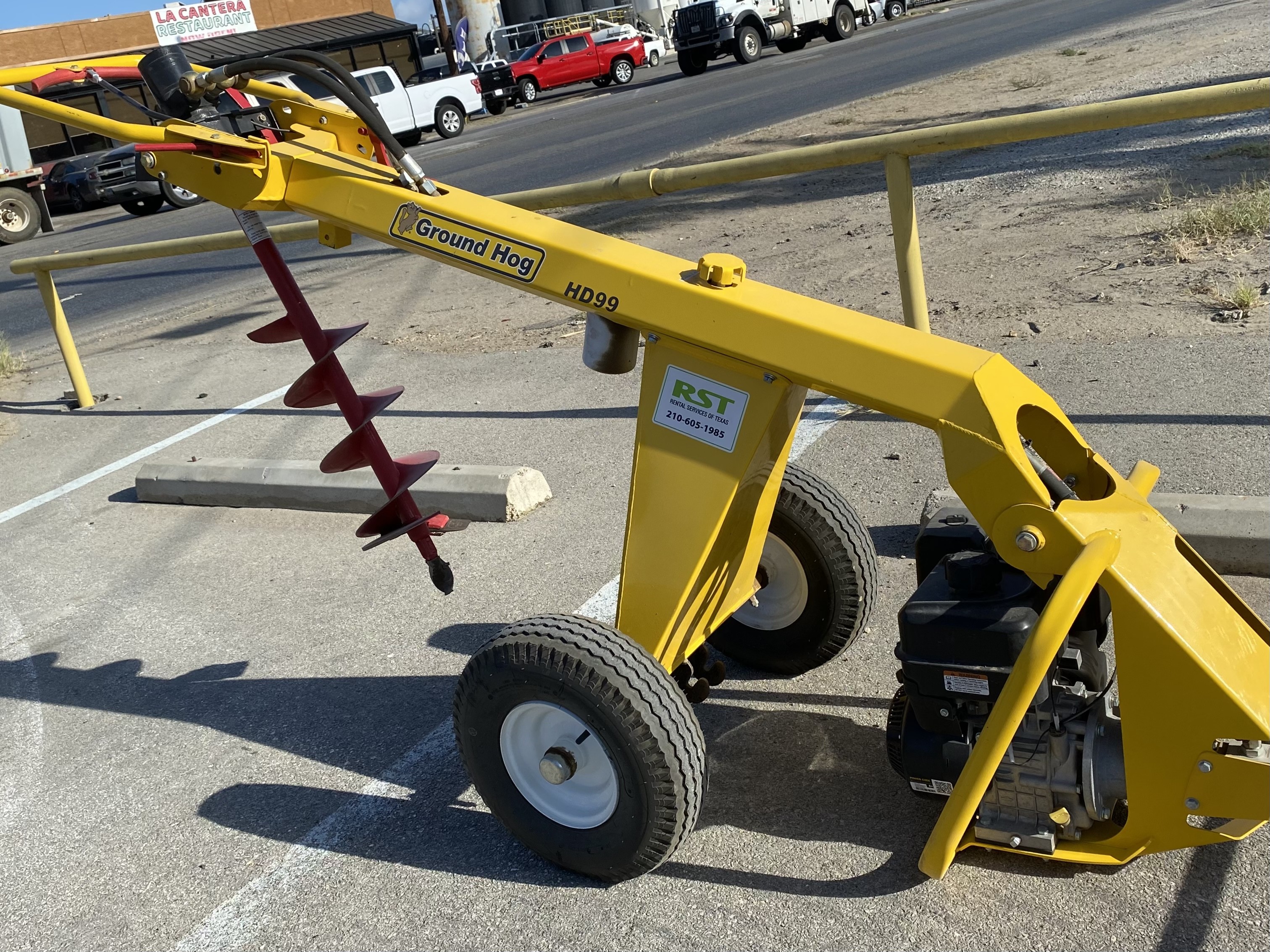 One man towable shop auger