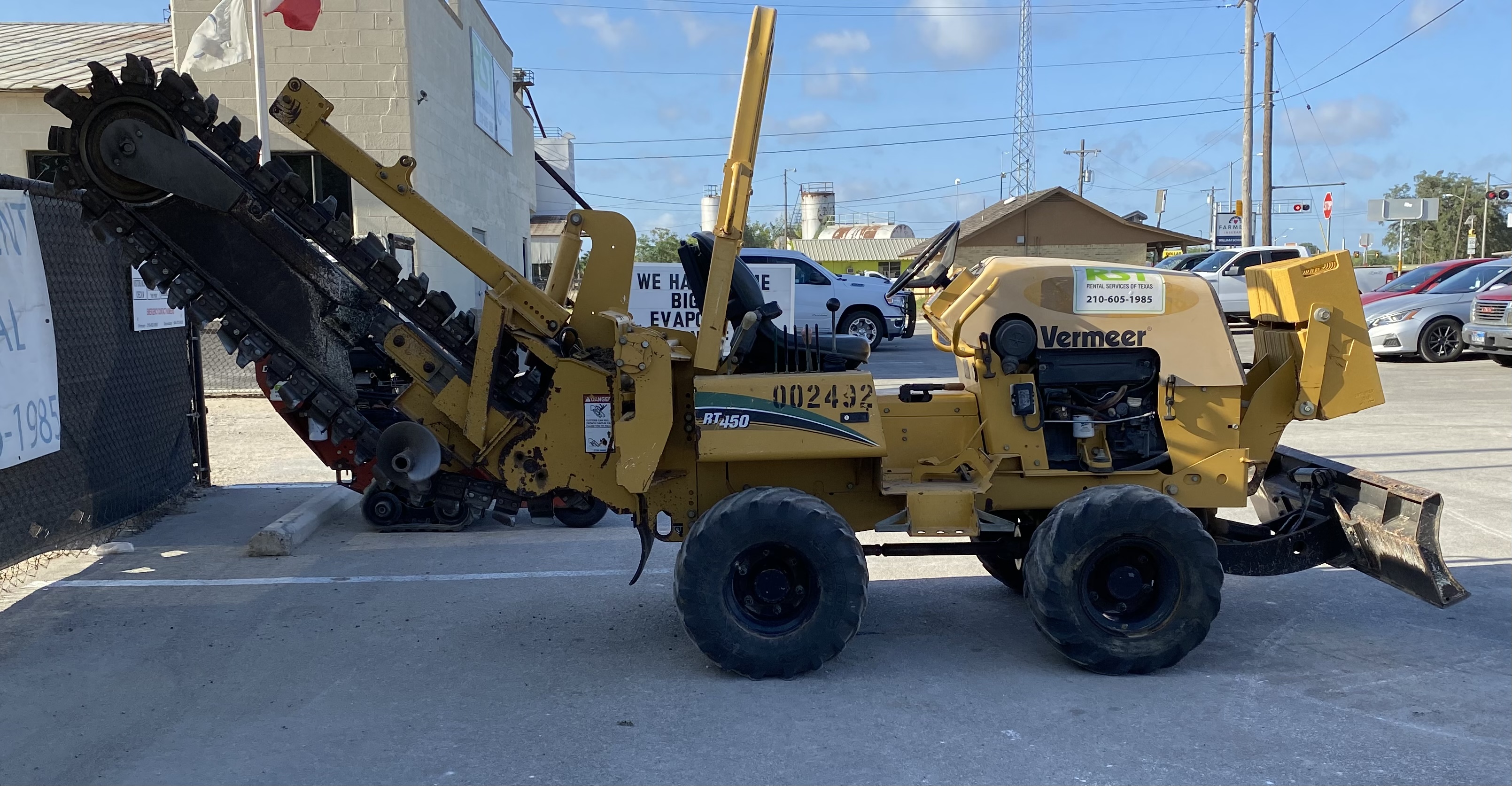 Rent the Vermeer Ride on Trencher Rental Services of Texas